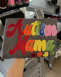 Rainbow sparkle Autism Mama Crewneck