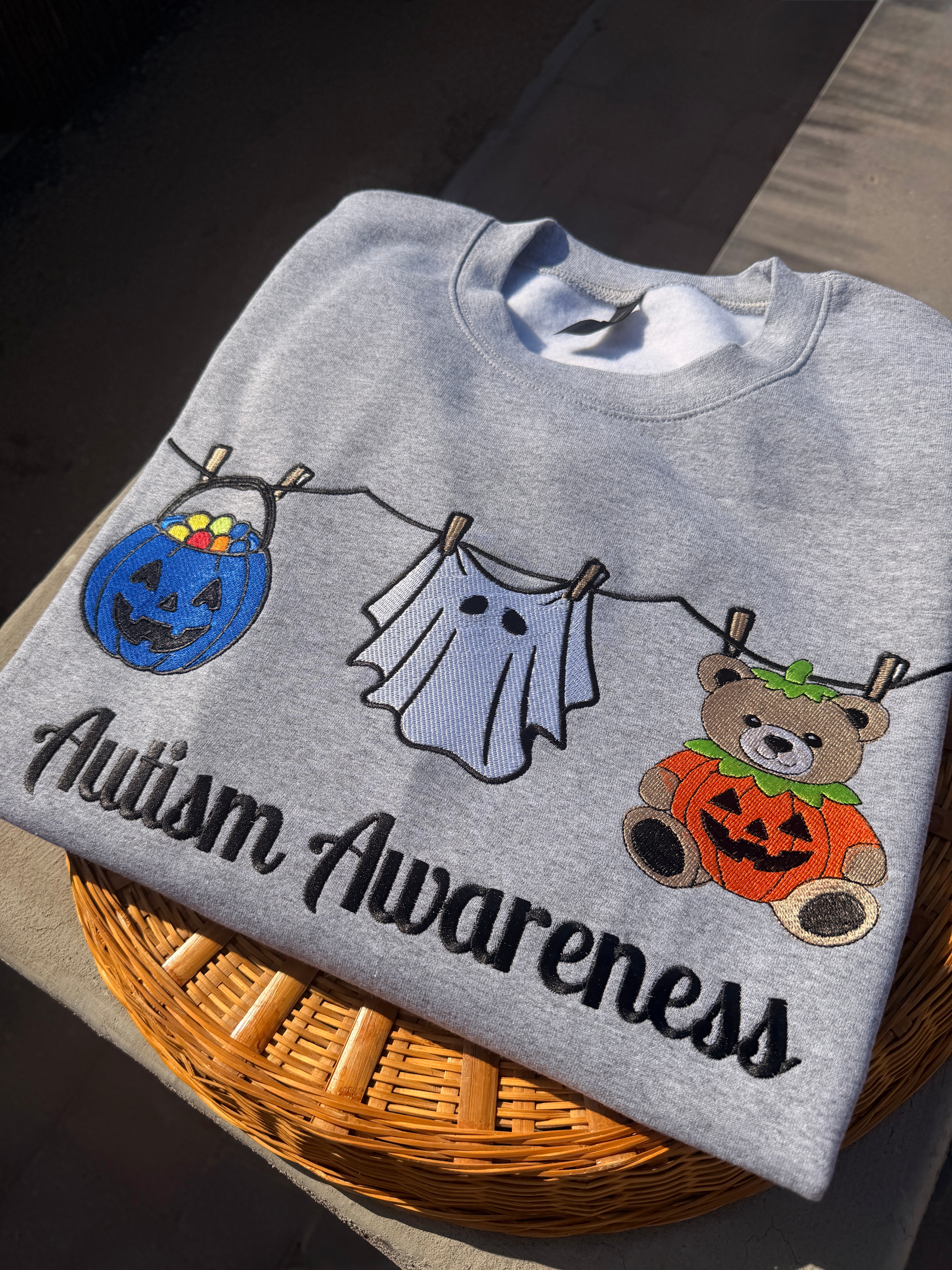 Autism Awareness Spooky season sweater