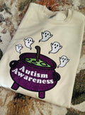 Autism Awareness cauldron ghosties crewneck