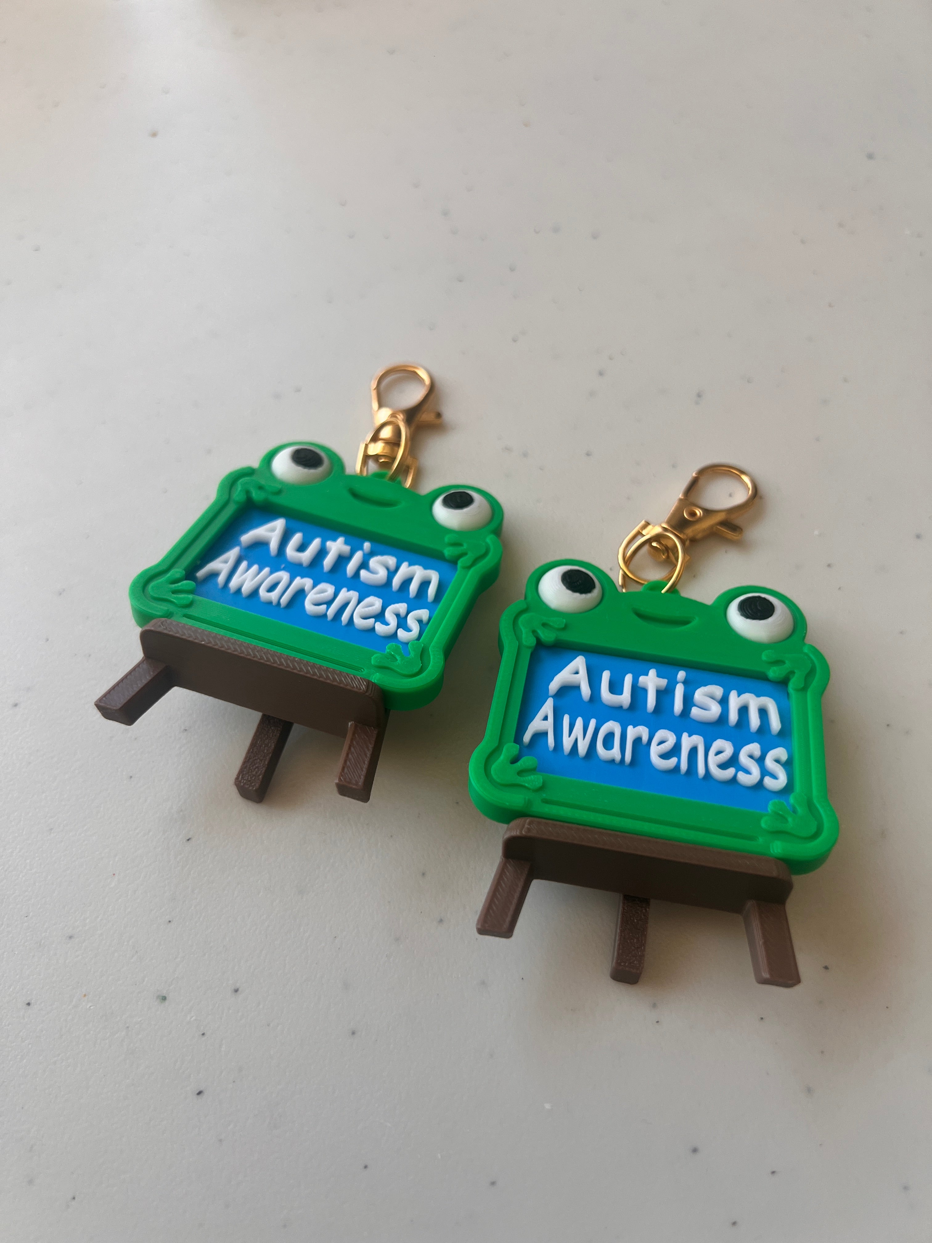 Lilypad Autism Awareness keychain 💚