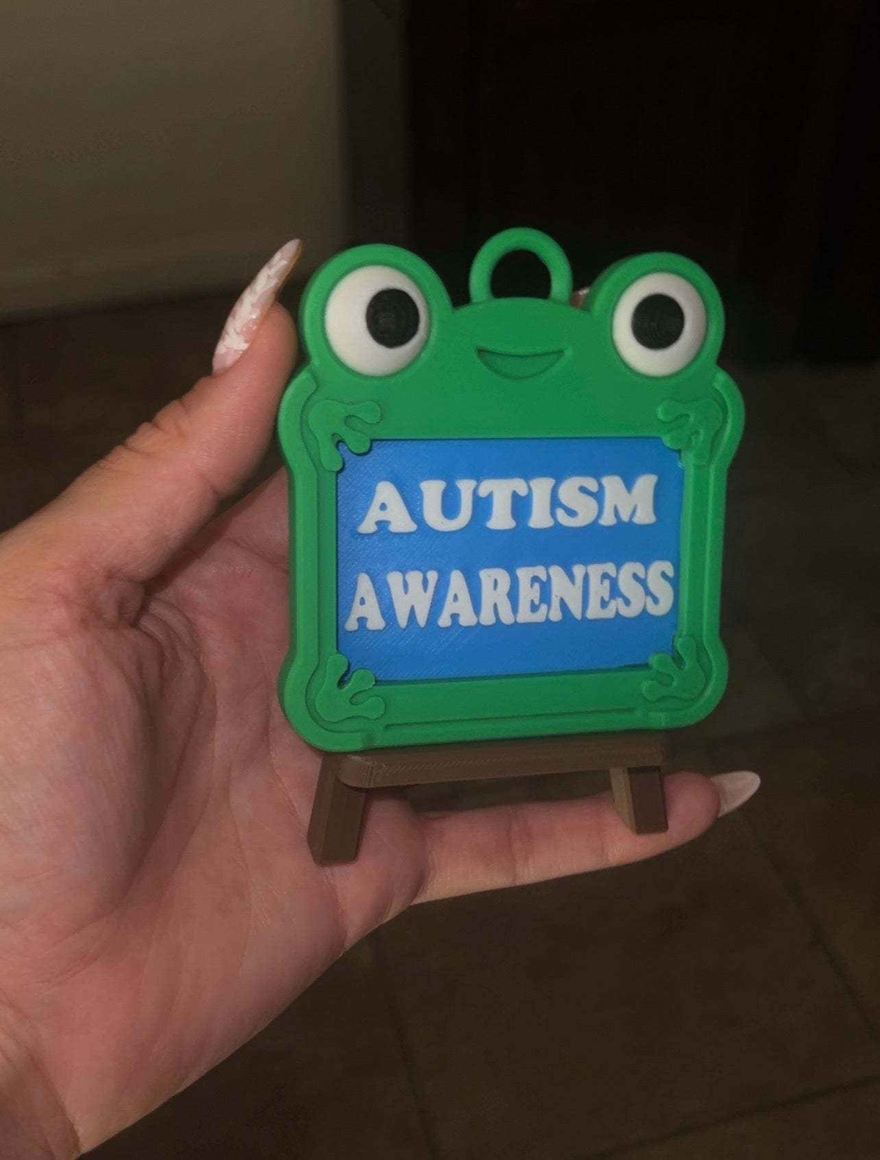 Autism Awareness car mirror hanger🧩
