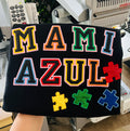 Mami Azul Glitter Crewneck