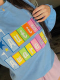 Autism Awareness colorful embroidered crewneck